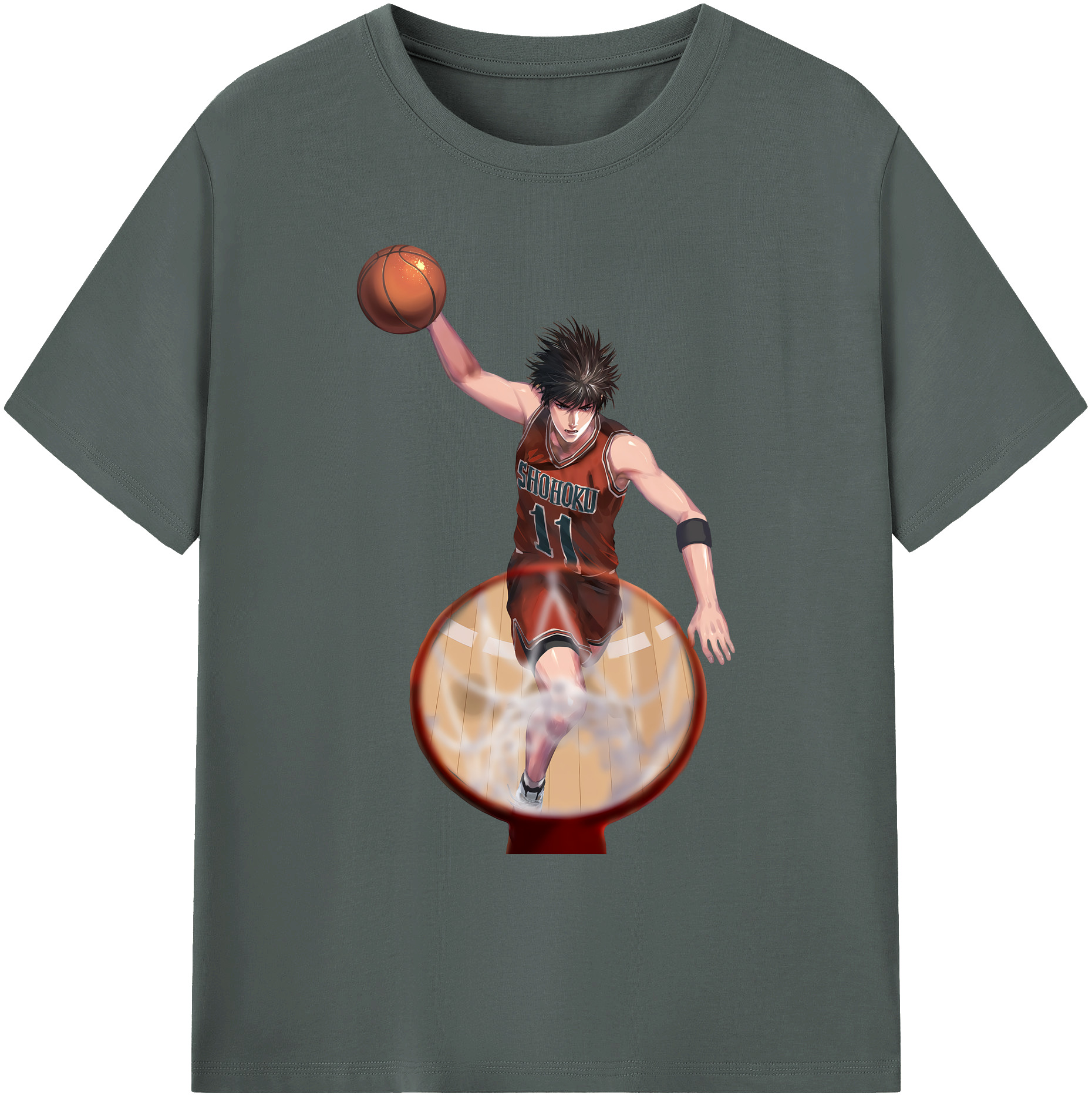 （画像用） SLAM DUNK／スラムダンク 綿100％ メンズ半袖Tシャツ｜肌触りやわらか＆通気性